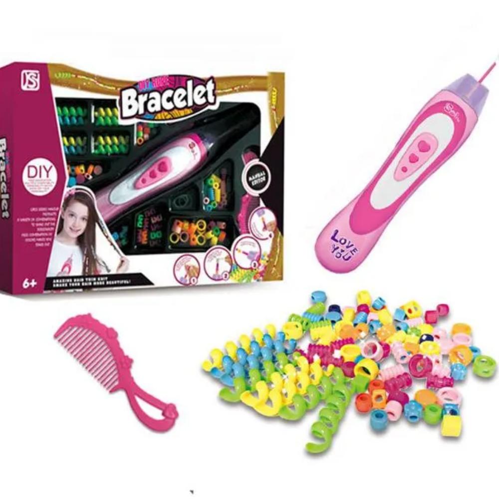 Kit para fazer pulseiras e decorar o cabelo