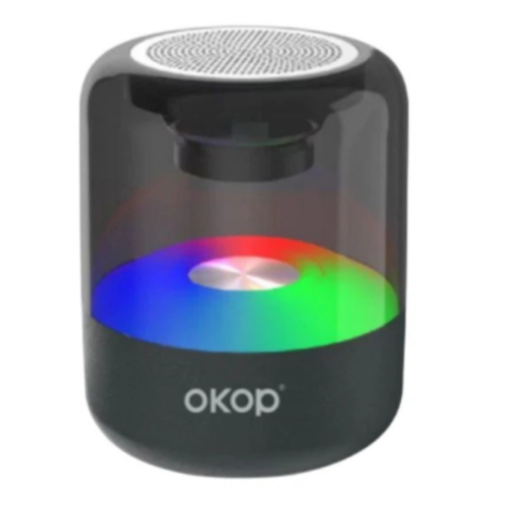 Coluna Bluetooth LED OKOP