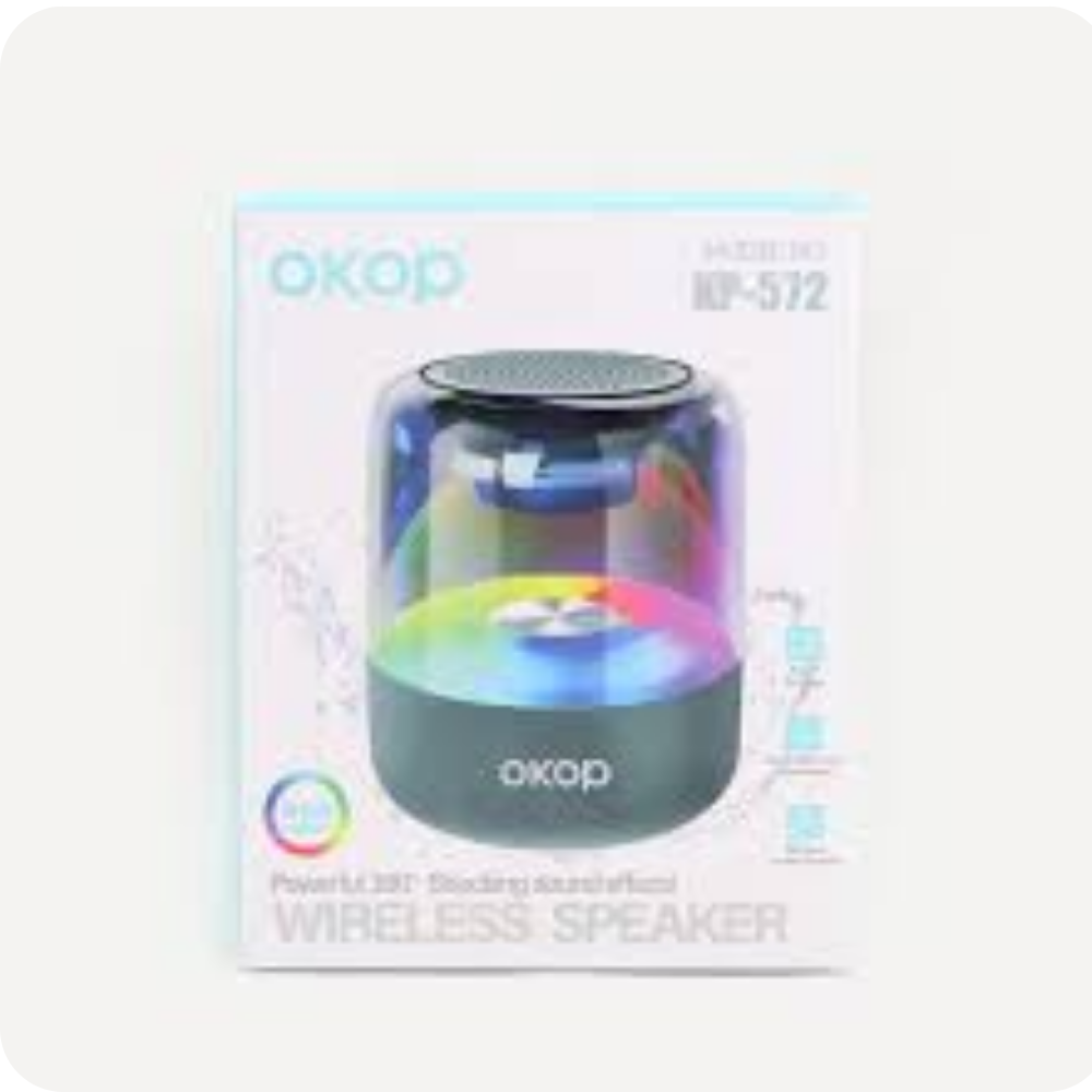 Coluna Bluetooth LED OKOP